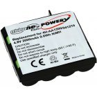 Batteri kompatibel med Compex Type 4H-AA1500, 941210 4,8V 2000mAh (Ikke Original)