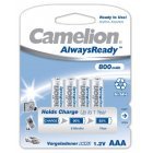 Camelion HR03 Micro AAA AlwaysReady, genopladeligt batteri, 4er Blister 800mAh