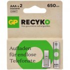 Batteri til GP HR03 2er Blister 650mAh Batteri til GP HR03 2er Blister 650mAh