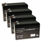 Powery Blybatteri MP1236H til APC Smart-UPS SUA1000RMI2U 9Ah 12V (Erstatter ogs 7,2Ah/7Ah)