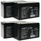 Powery Bly-Gel Batteri til USV APC RBC25 Powery Bly-Gel Batteri til USV APC RBC25