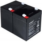 Powery Bly-Gel Batteri til APC RBC20 Powery Bly-Gel Batteri til APC RBC20