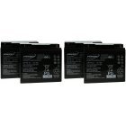 Powery Bly-Gel Batteri til USV APC RBC55 Powery Bly-Gel Batteri til USV APC RBC55