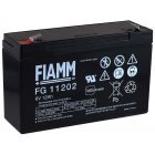 FIAMM Erstatnings Batteri FG11202 Vds 6V 12Ah til Agnbd, Foderbd