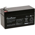 FirstPower Blygel Batteri FP1212 1,2Ah 12V VdS FirstPower Blygel Batteri FP1212 1,2Ah 12V VdS