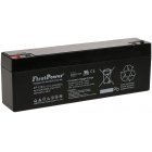 FirstPower Blygel Batteri FP1223 erstatter Multipower MP2.3-12, MP2.2-12 VdS 12V 2,3Ah