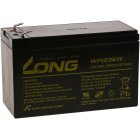 KungLong Bly-Gel Batteri UP9-12 kompatibel med YUASA Type NP7-12L 12V 9Ah (Erstatter ogs 7,2Ah / 7Ah)