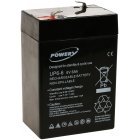 Powery Bly-Gel Batteri 6V 6Ah