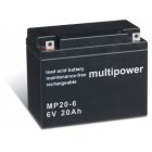 Powery Blybatteri (multipower) MP20-6 Powery Blybatteri (multipower) MP20-6