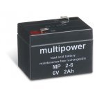 Powery Blybatteri (multipower) MP2-6 Powery Blybatteri (multipower) MP2-6