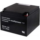 Powery Blybatteri (multipower) MP26-12C Cyklisk Powery Blybatteri (multipower) MP26-12C Cyklisk