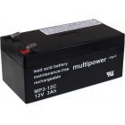 Powery Blybatteri (multipower) MP3-12C Cyklisk Powery Blybatteri (multipower) MP3-12C Cyklisk