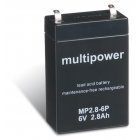 Powery Blybatteri (multipower) MP2,8-6P Powery Blybatteri (multipower) MP2,8-6P