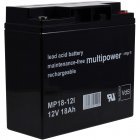 Powery BleiBatteri (multipower) MP18-12I Vds kompatibel med FIAMM Typ FG21803