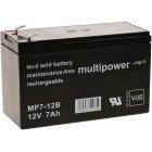 Blybatteri (multipower) MP7-12B VdS kompatibel med Panasonic Type LC-R127R2PG1 12V 7Ah (erstatter 7,2Ah) Blybatteri (multipower) MP7-12B VdS kompatibel med Panasonic Type LC-R127R2PG1 12V 7Ah (erstatter 7,2Ah)