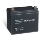 Powery Blybatteri (multipower) MP34-12C deep cycle