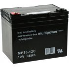 Powery Blybatteri (multipower) MP36-12C deep cycle