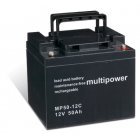 Powery Blybatteri (multipower) MP50-12C deep cycle