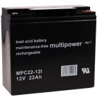 Powery Batteri til Elbiler, børns køretøjer 12V 22Ah (cyklisk) Powery Batteri til Elbiler, børns køretøjer 12V 22Ah (cyklisk)