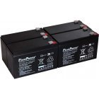 FirstPower Bly-Gel Batteri erstatter Panasonic LC-R127R2PG 7Ah 12V