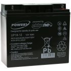 Powery Bly-Gel Batteri kompatibel med FIAMM Typ FG21803 12V 18Ah