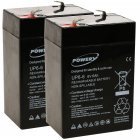 Powery Blygel Batteri erstatter APC RBC 1