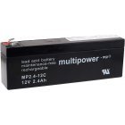 Powery Blybatteri (multipower) MPC2,4-12 erstatter MP2,4-12C Cyklisk Powery Blybatteri (multipower) MPC2,4-12 erstatter MP2,4-12C Cyklisk