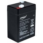 Powery Bly-Gel Batteri til Smoby Diamec Sportsmann 400 6V 4,5Ah (erstatter ogs 4Ah 5Ah)