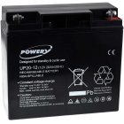 Powery Bly-Gel Batteri UP20-12 12V 20Ah (erstatter ogs 18Ah)