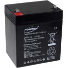 Powery Bly-Gel Batteri UP5-12 kompatibel med FIAMM Typ FG20451 12V 5Ah