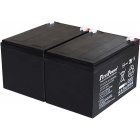 FirstPower Bly-Gel Batteri til YUASA NP12-12 12Ah 12V VdS FirstPower Bly-Gel Batteri til YUASA NP12-12 12Ah 12V VdS