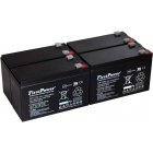 FirstPower Bly-Gel Batteri erstatter YUASA NP7-12 7Ah 12V