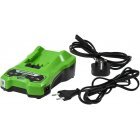 Lader til Batteri-Bore-skruemaskine Greenworks G-24 / BatteriType 29852, 29322, 29842