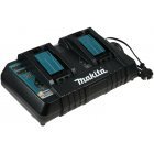 Dobbelt Lader Makita Typ DC18RD til BlockBatterier 9,6V-14,4V NiMH / 14,4V-18V Li-Ion Batterier Original