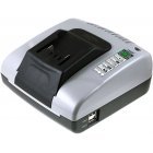 Powery Batteri Lader med USB til Metabo BS 18 LTX Quick Powery Batteri Lader med USB til Metabo BS 18 LTX Quick