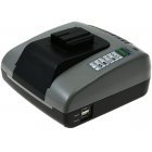 Powery Batteri Lader med USB til Milwaukee BatteriType 48-11-2232 Powery Batteri Lader med USB til Milwaukee BatteriType 48-11-2232
