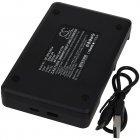 USB-Oplader kompatibel med Sony Typ NP-FM70 BC-V61 / Panasonic Typ VW-VBD1 VW-VBD2 CGR-B/202 USB-Oplader kompatibel med Sony Typ NP-FM70 BC-V61 / Panasonic Typ VW-VBD1 VW-VBD2 CGR-B/202