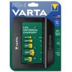 Varta Lader LCD Universal med USB-Ausgang til AA / AAA / C / D & 9V Batterierr Varta Lader LCD Universal med USB-Ausgang til AA / AAA / C / D & 9V Batterierr