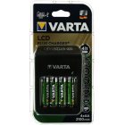 Varta Stiklader / Lader med LCD-display og USB inklusive 4x Varta AA Batteri R2U 2100mAh Varta Stiklader / Lader med LCD-display og USB inklusive 4x Varta AA Batteri R2U 2100mAh