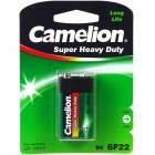 Batteri Camelion Super Heavy Duty 6F22 9-V-Block 1er Blister Batteri Camelion Super Heavy Duty 6F22 9-V-Block 1er Blister