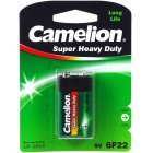 Batteri Camelion Super Heavy Duty 6F22 9-V-Block (10 x 1er Blister)