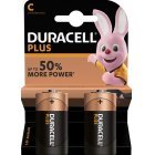 Batterier Duracell Plus MN1400 LR14 Baby 2er Blister