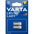 Varta Batterier Alkaline, LR1 N LADY 1.5V 2er Blister