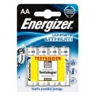 Energizer Ultimate Lithium AA Mignon Batterier 4er Blister