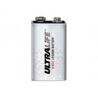 Lithium Batteri Ultralife Typ 6LR61 9V-Block Lithium Batteri Ultralife Typ 6LR61 9V-Block
