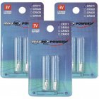 6x Stavbatterier, Stiftbatterier CR311 til eks. Fiskeri Lithium 3x2er Blister