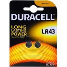 Duracell knapcelle Typ LR43 2er Blister