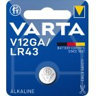 Varta Knapcelle LR43 V12GA AG12 1er Blister Varta Knapcelle LR43 V12GA AG12 1er Blister