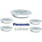 Panasonic Lithium Knapcelle CR2032 / DL2032 / ECR2032 5 stk. lse