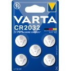 VARTA Lithium Knapcelle CR2032, erstatter DL2032 IEC CR2032 5er Blister